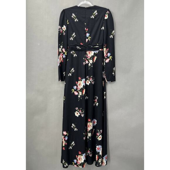 B41 Mac Duggal Gown Womens 4 Old Hollywood Floral Wedding Romantic Feminine - Picture 5 of 10